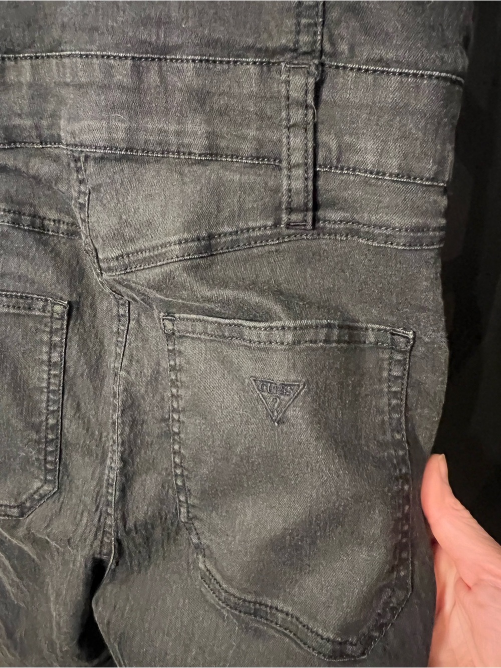 Guess Y2K Black Denim Utility Jumpsuit - Picture 6 of 7